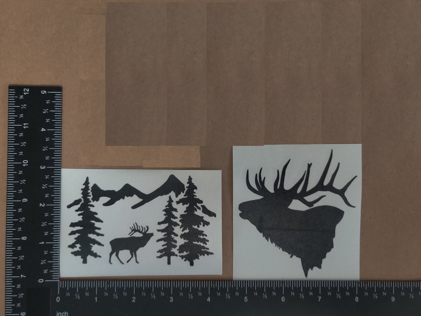 Elk Bulging Decal 2 Pack