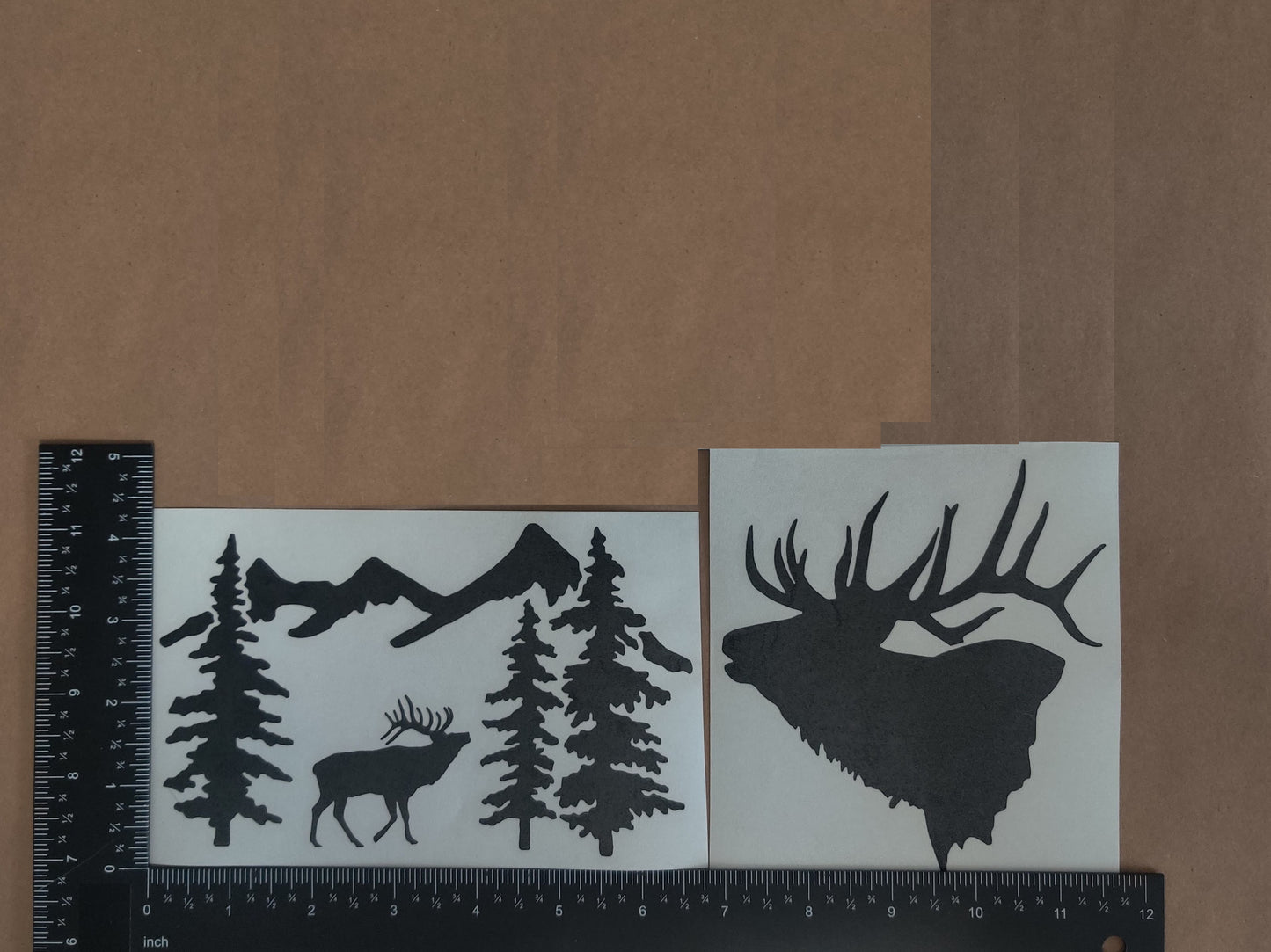 Elk Bulging Decal 2 Pack