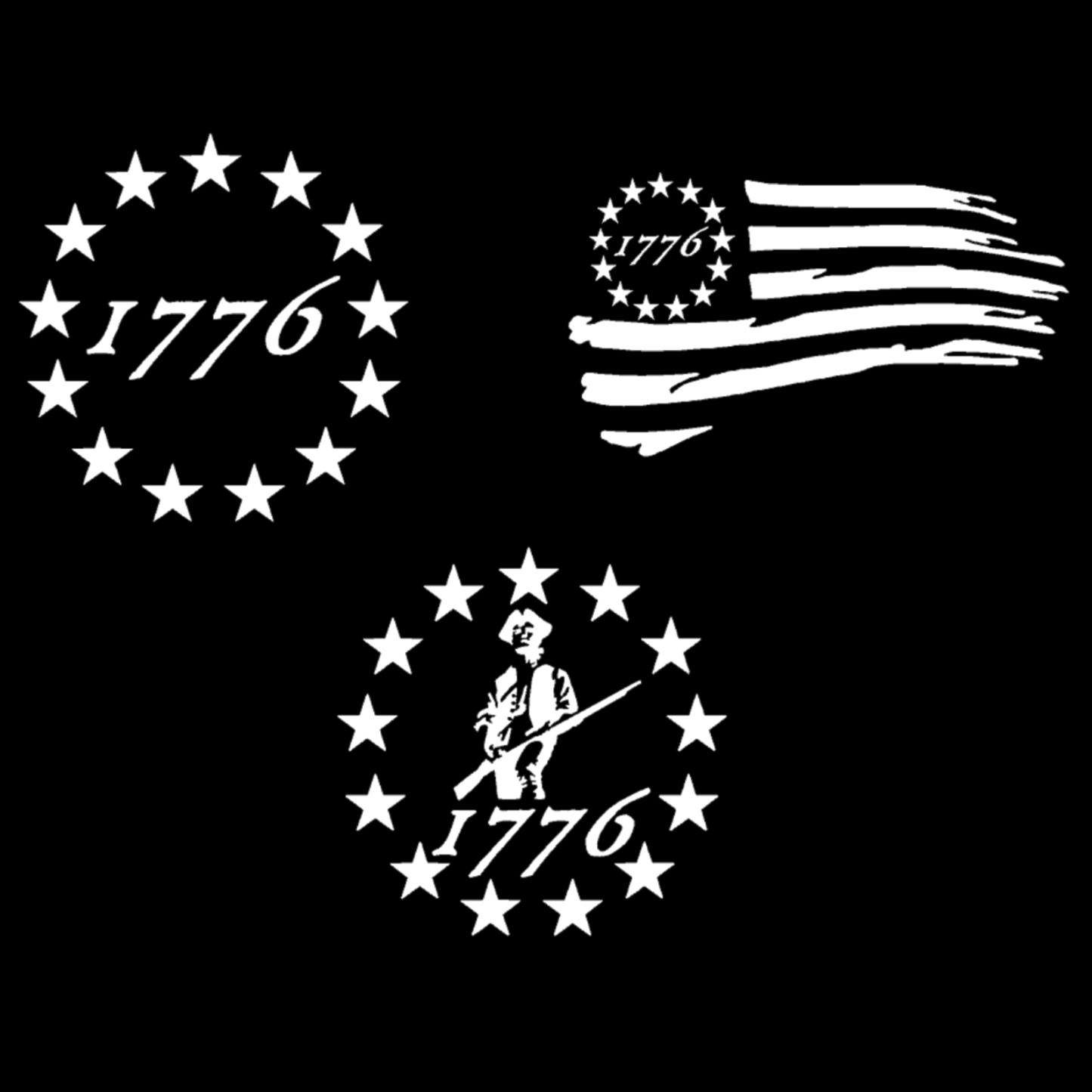1776 Decals 3-Pack