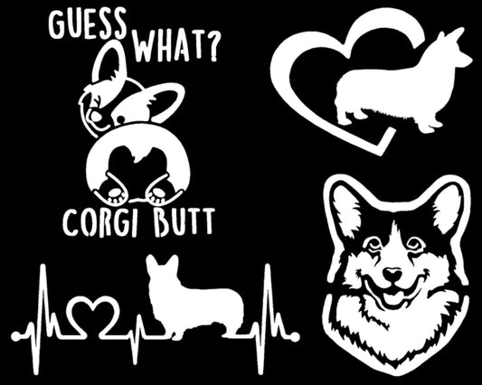 Corgi Decals 4 Pack