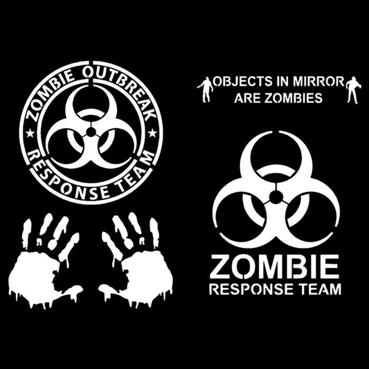 Zombie Decal 4 Pack