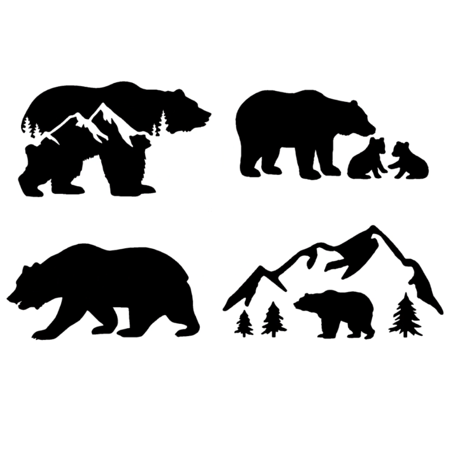 Bear Decal 4-Pack
