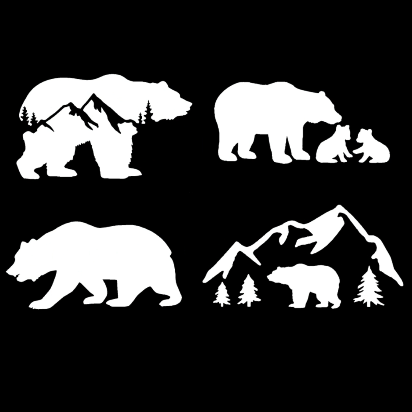 Bear Decal 4-Pack