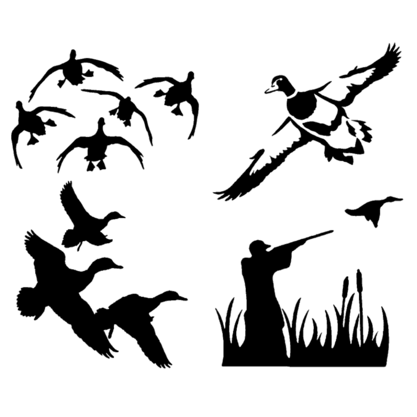 Duck Hunting Decals 4 Pack