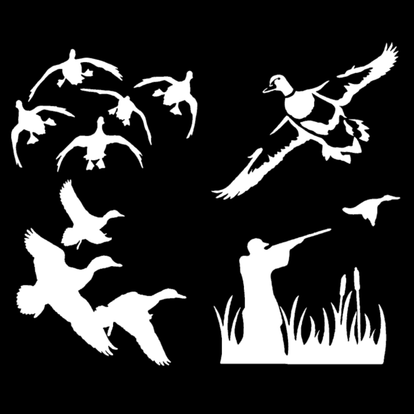 Duck Hunting Decals 4 Pack