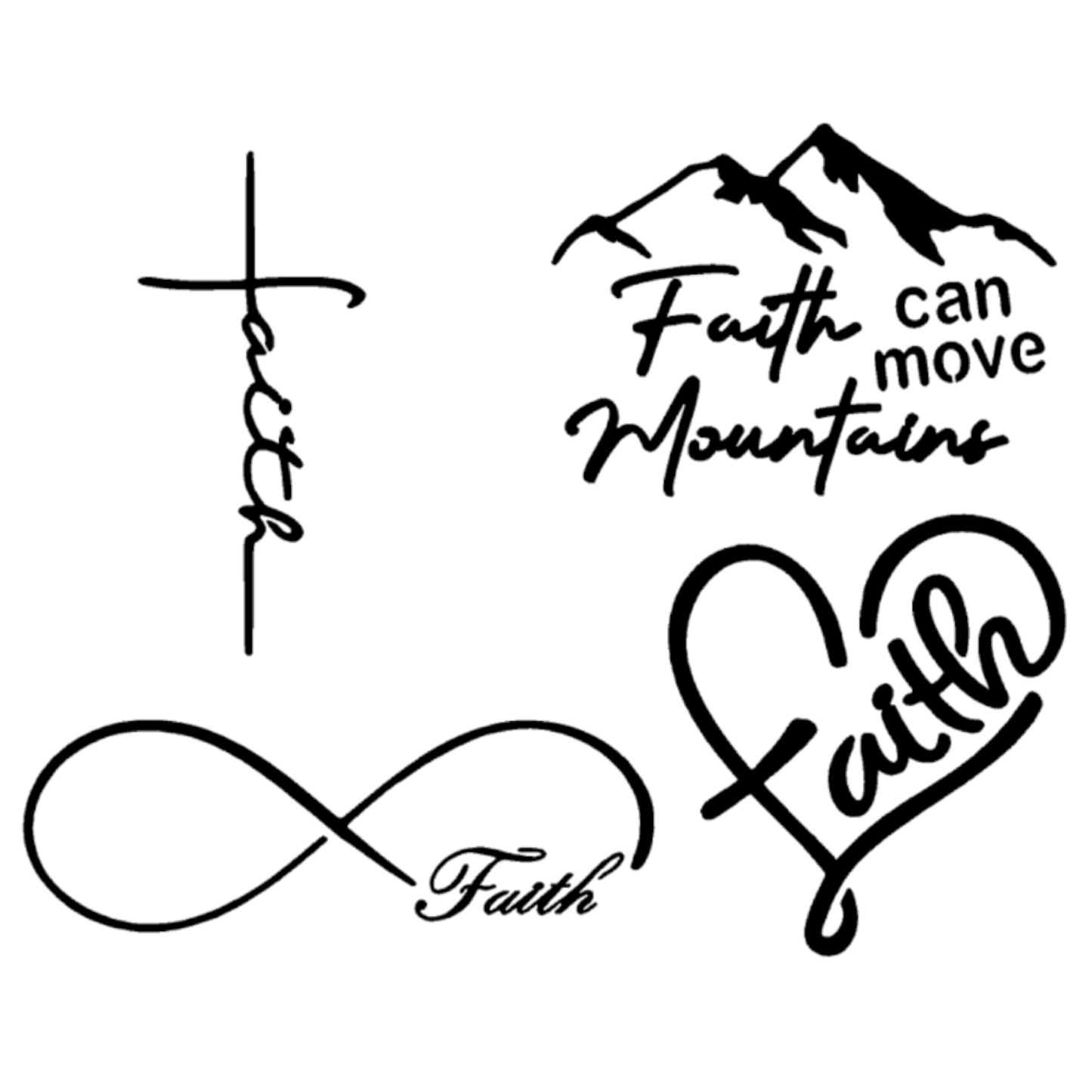 Faith Decal 4-Pack