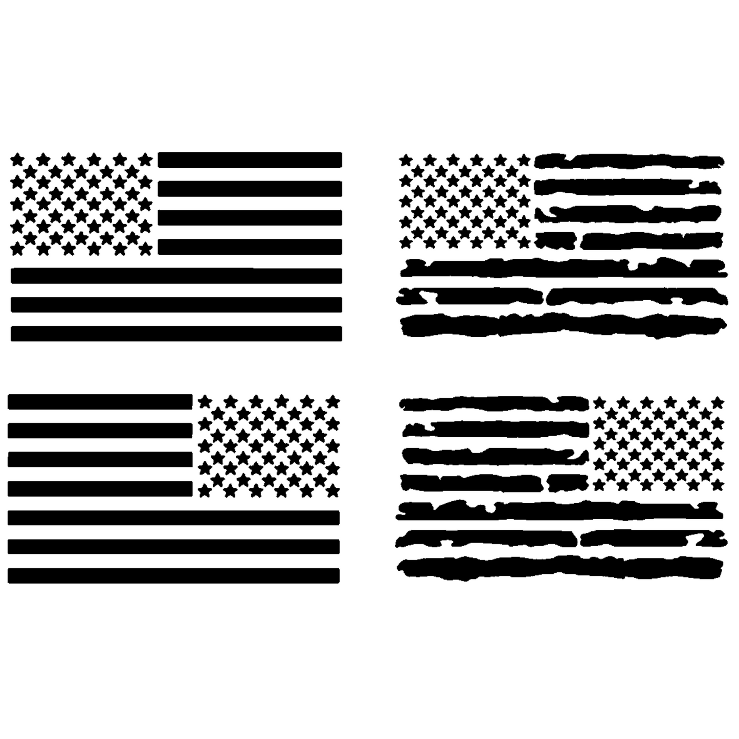 American Flag Decal 4 Pack
