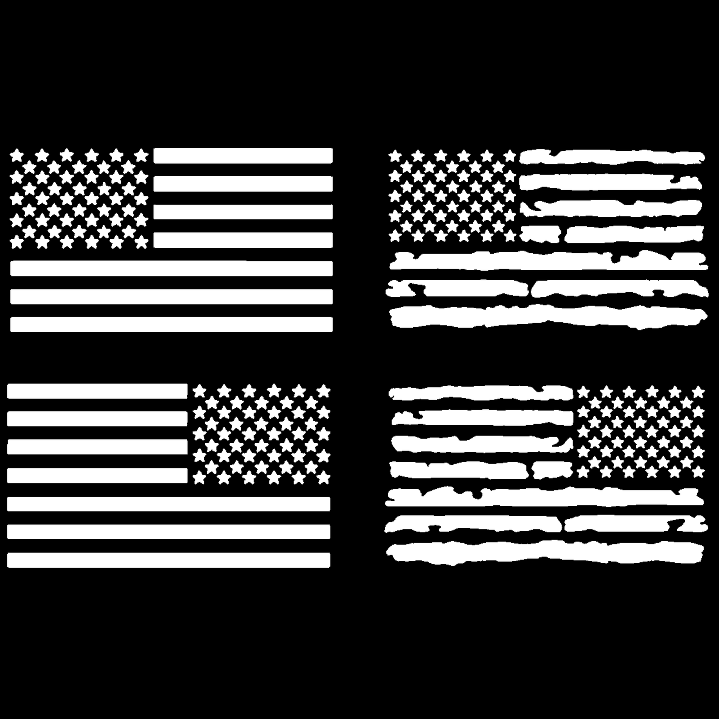 American Flag Decal 4 Pack