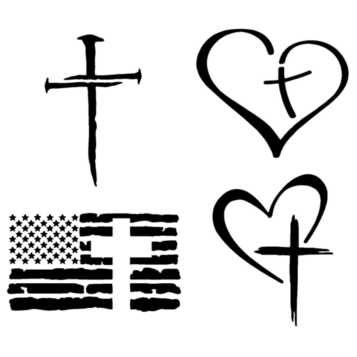 Cross Decal 4-Pack