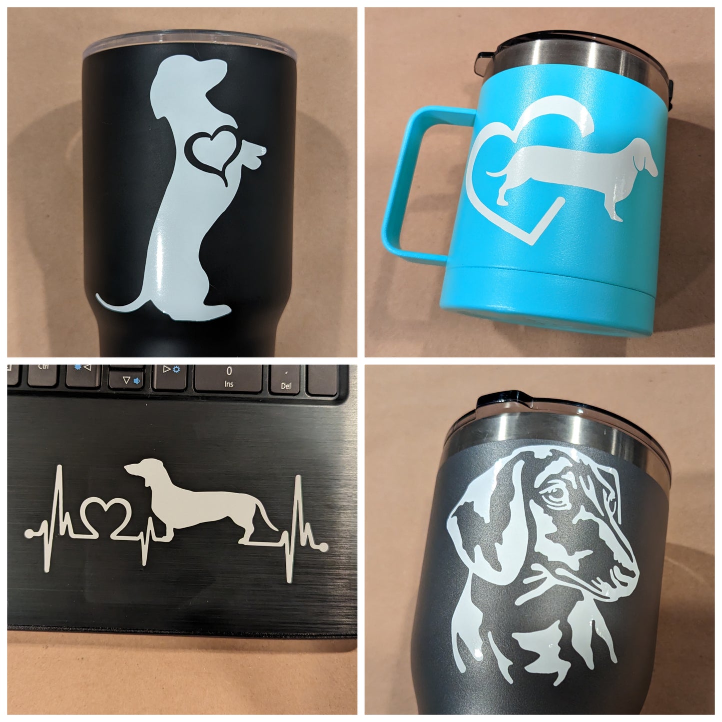 Dachshund Decals 4 Pack