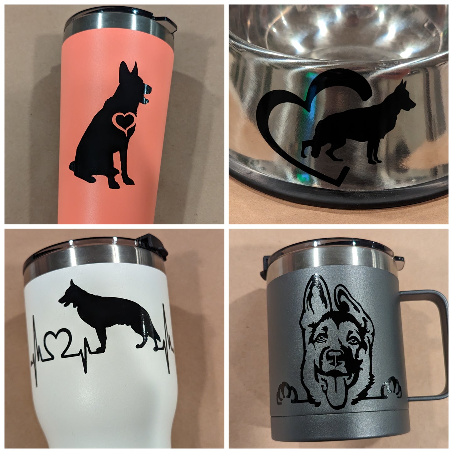 German Shepherd Decals 4 Pack