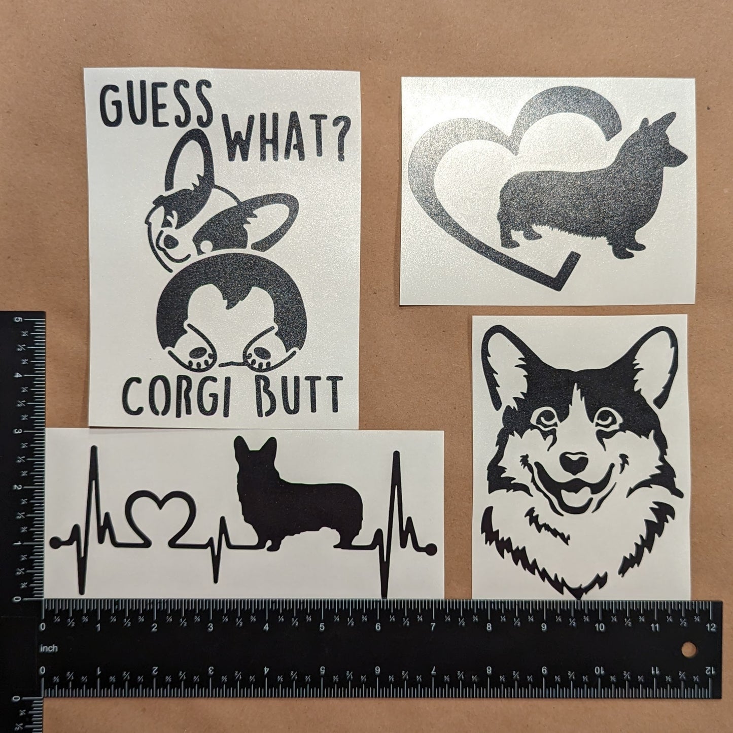 Corgi Decals 4 Pack