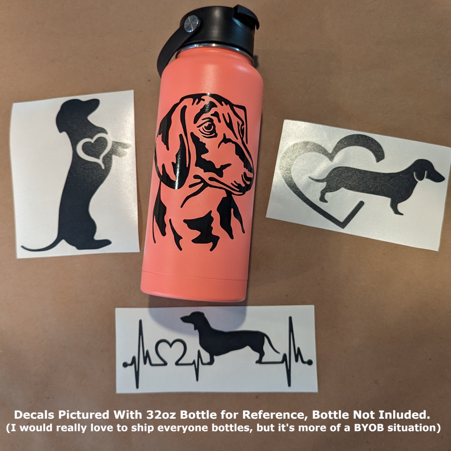Dachshund Decals 4 Pack