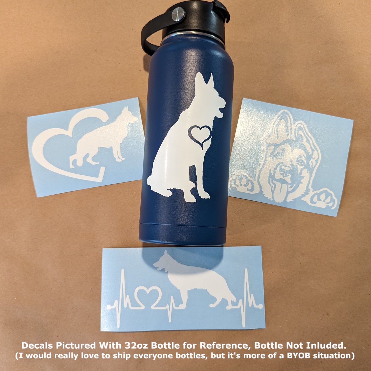 German Shepherd Decals 4 Pack