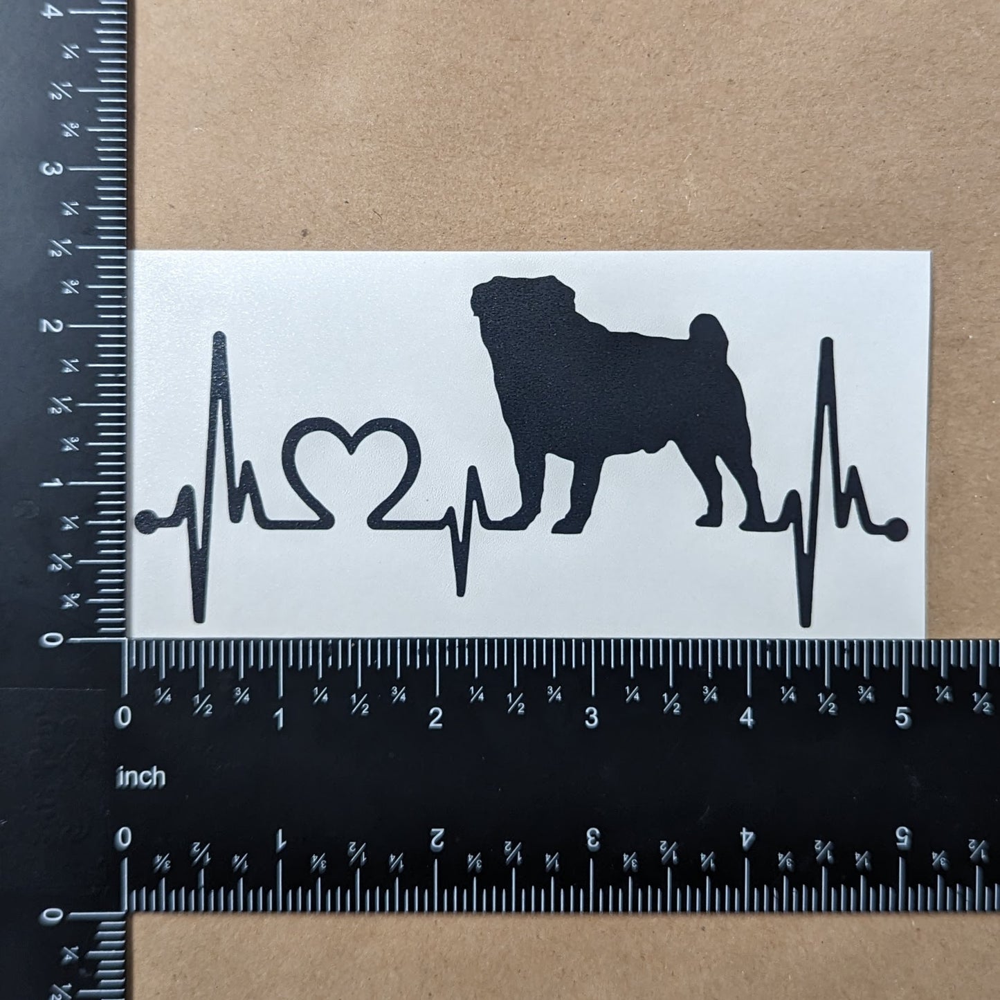 Pug Decal 4 Pack