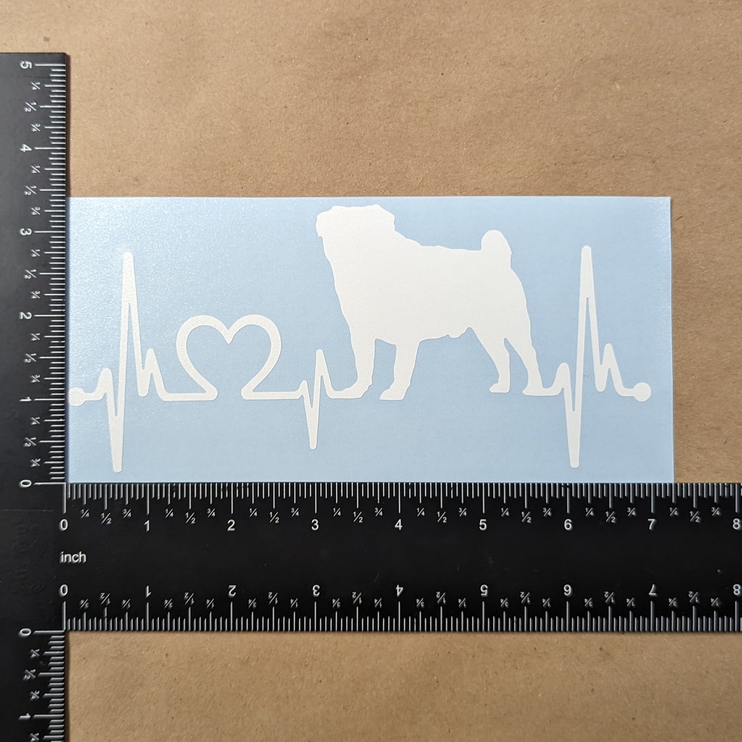 Pug Decal 4 Pack