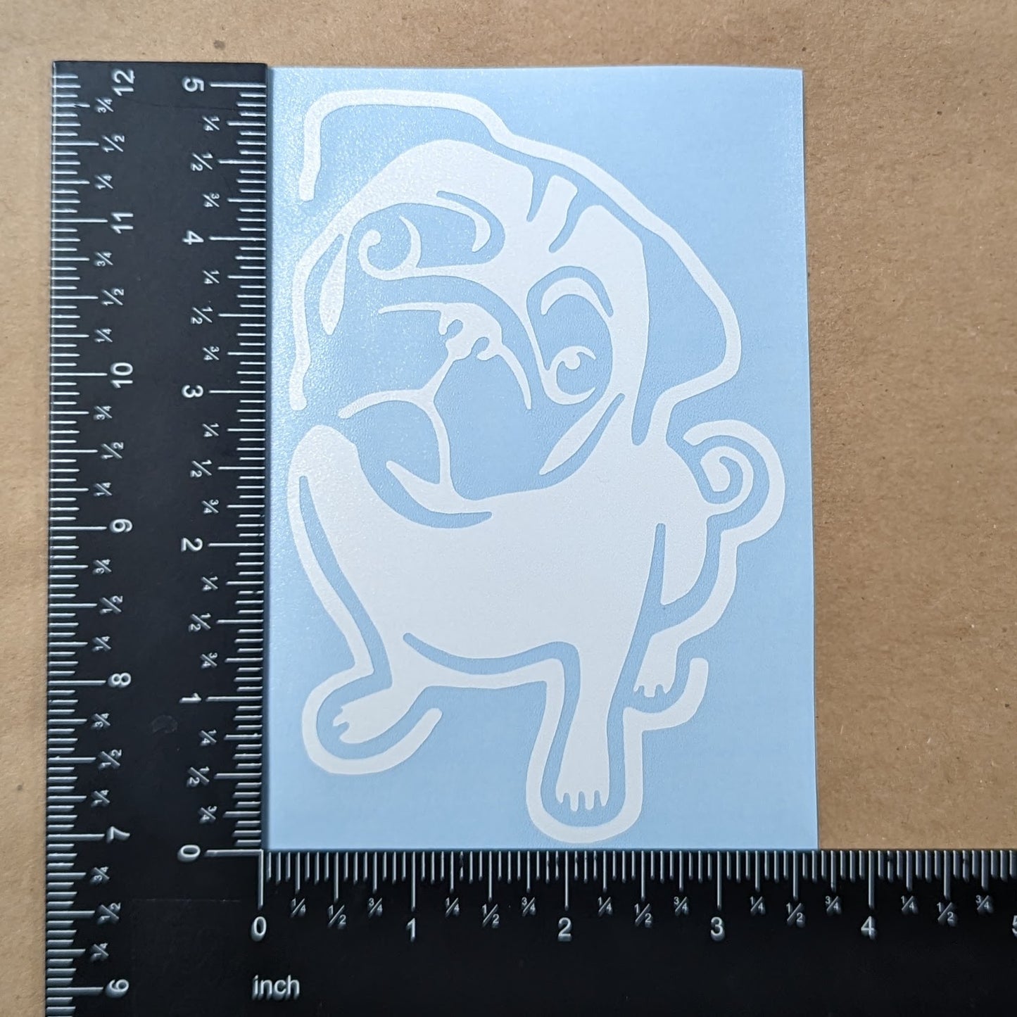 Pug Decal 4 Pack