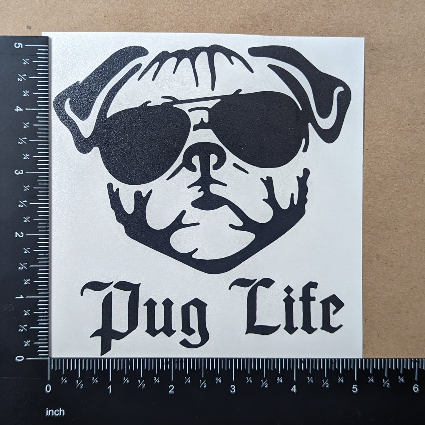 Pug Decal 4 Pack