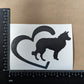 Border Collie Decal 4 Pack