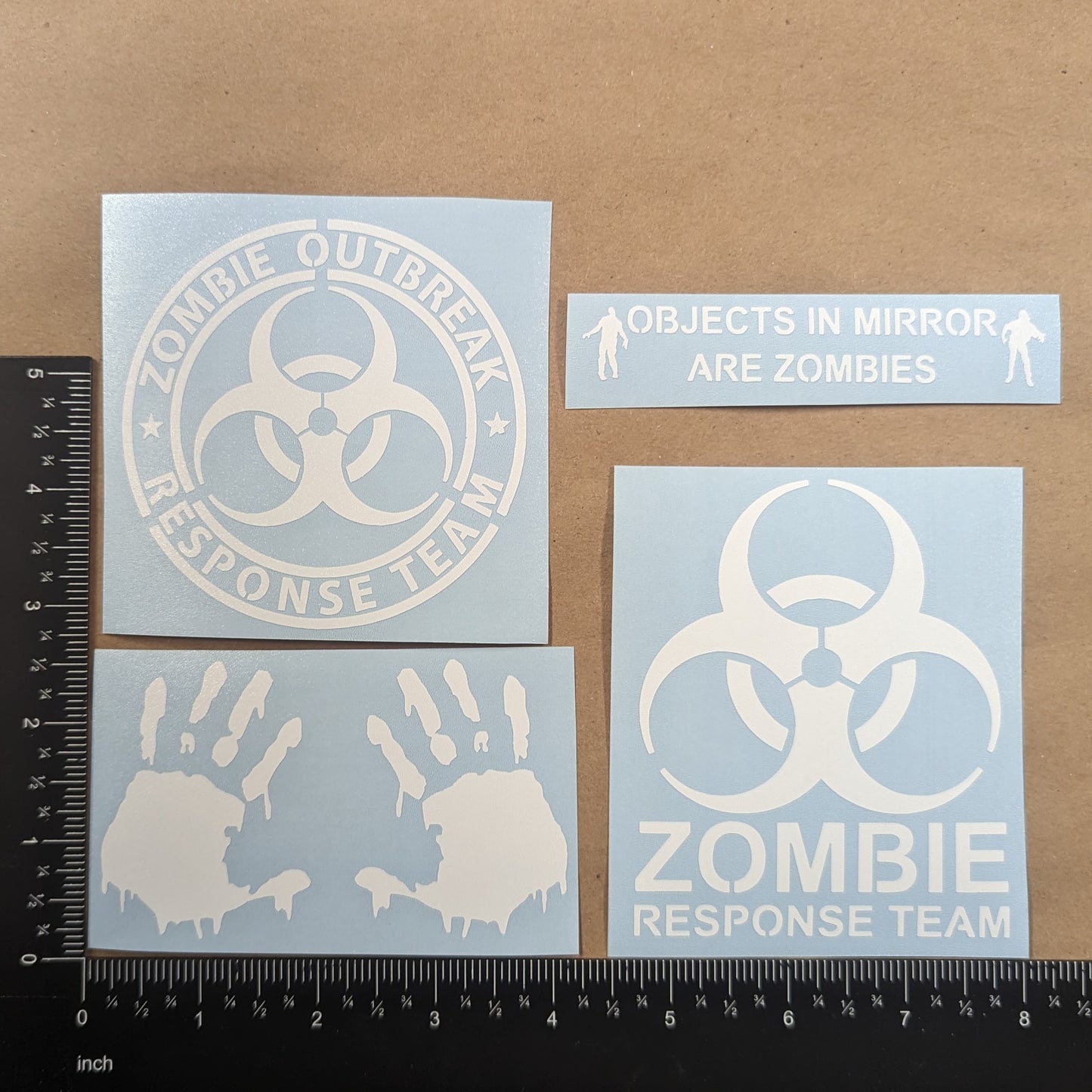 Zombie Decal 4 Pack