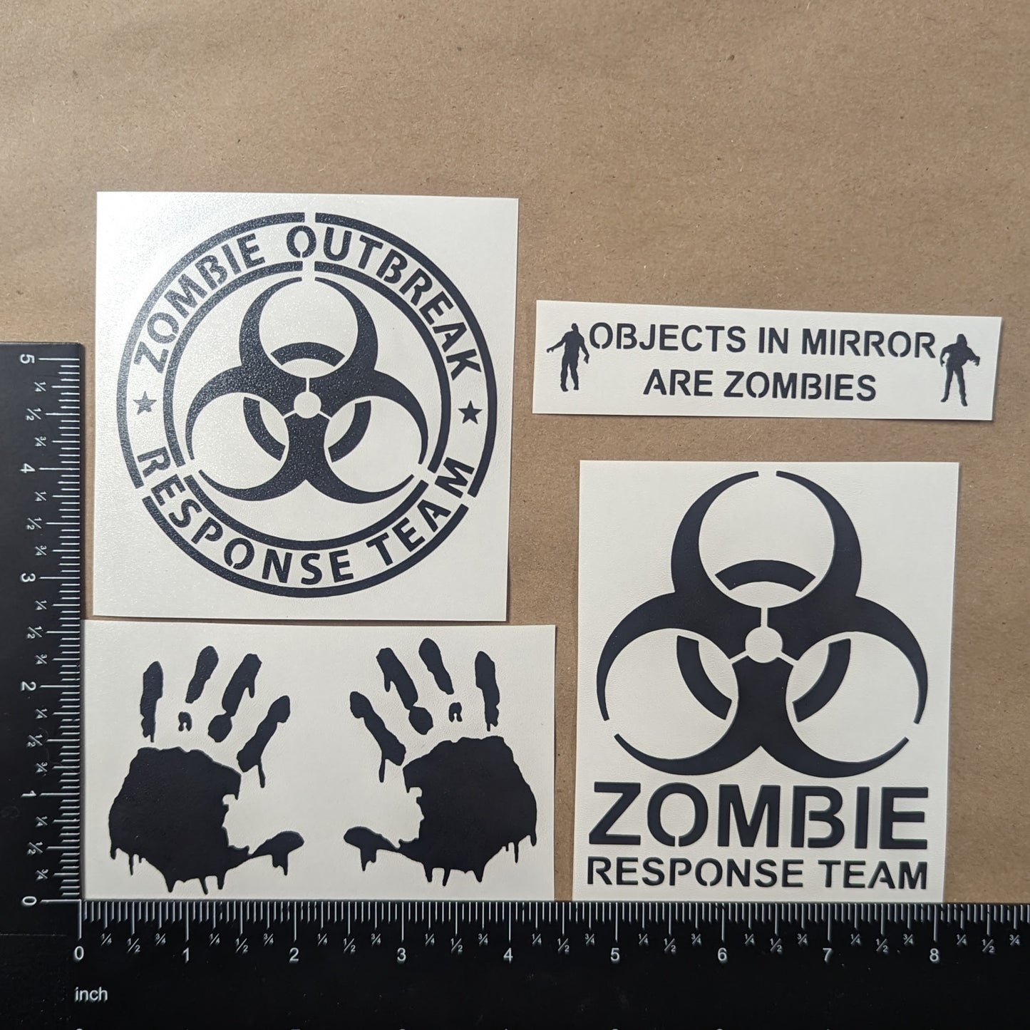 Zombie Decal 4 Pack