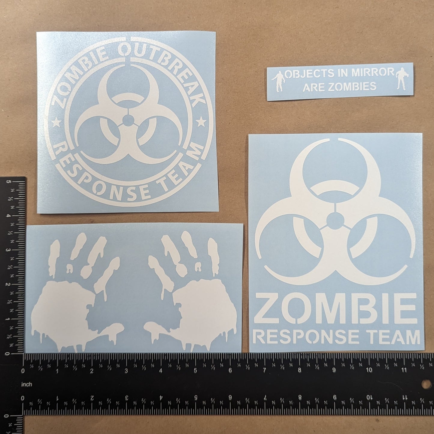 Zombie Decal 4 Pack