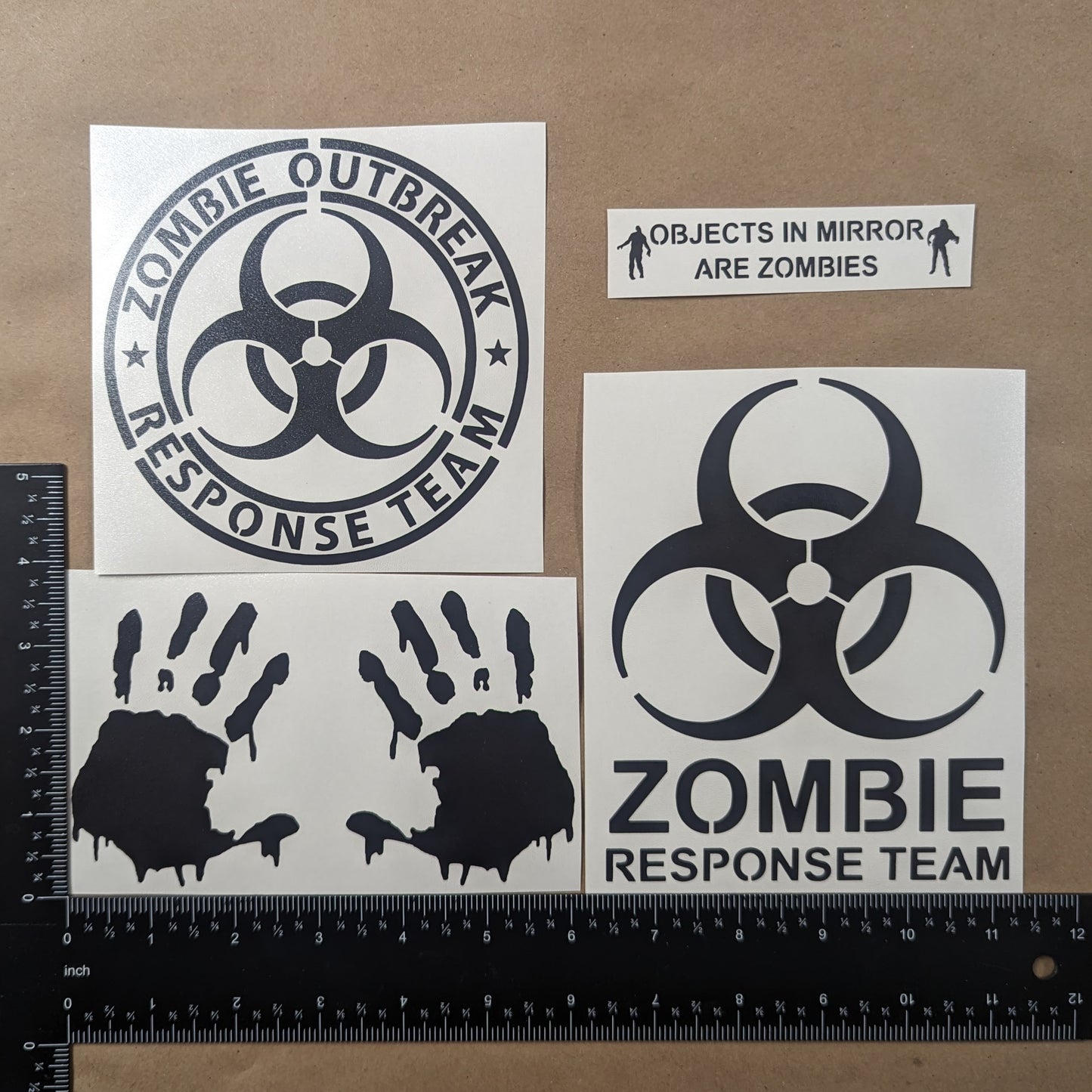 Zombie Decal 4 Pack