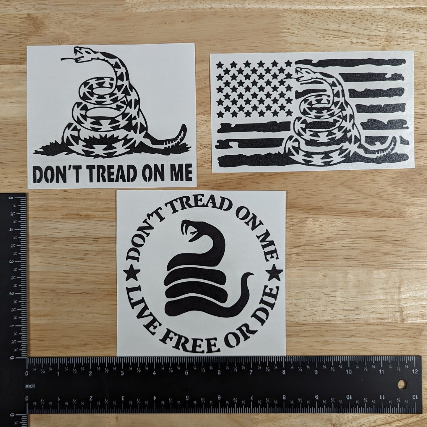 Don't Tread On Me Decal 3-Pack