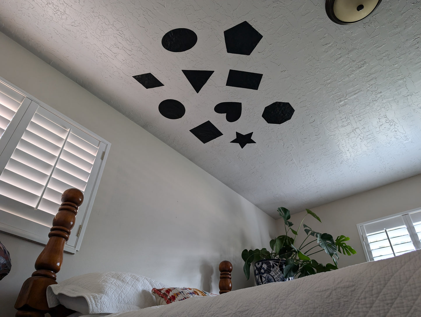 High Contrast Baby Shapes Ceiling/Wall Decals 10 Pack - Shapes