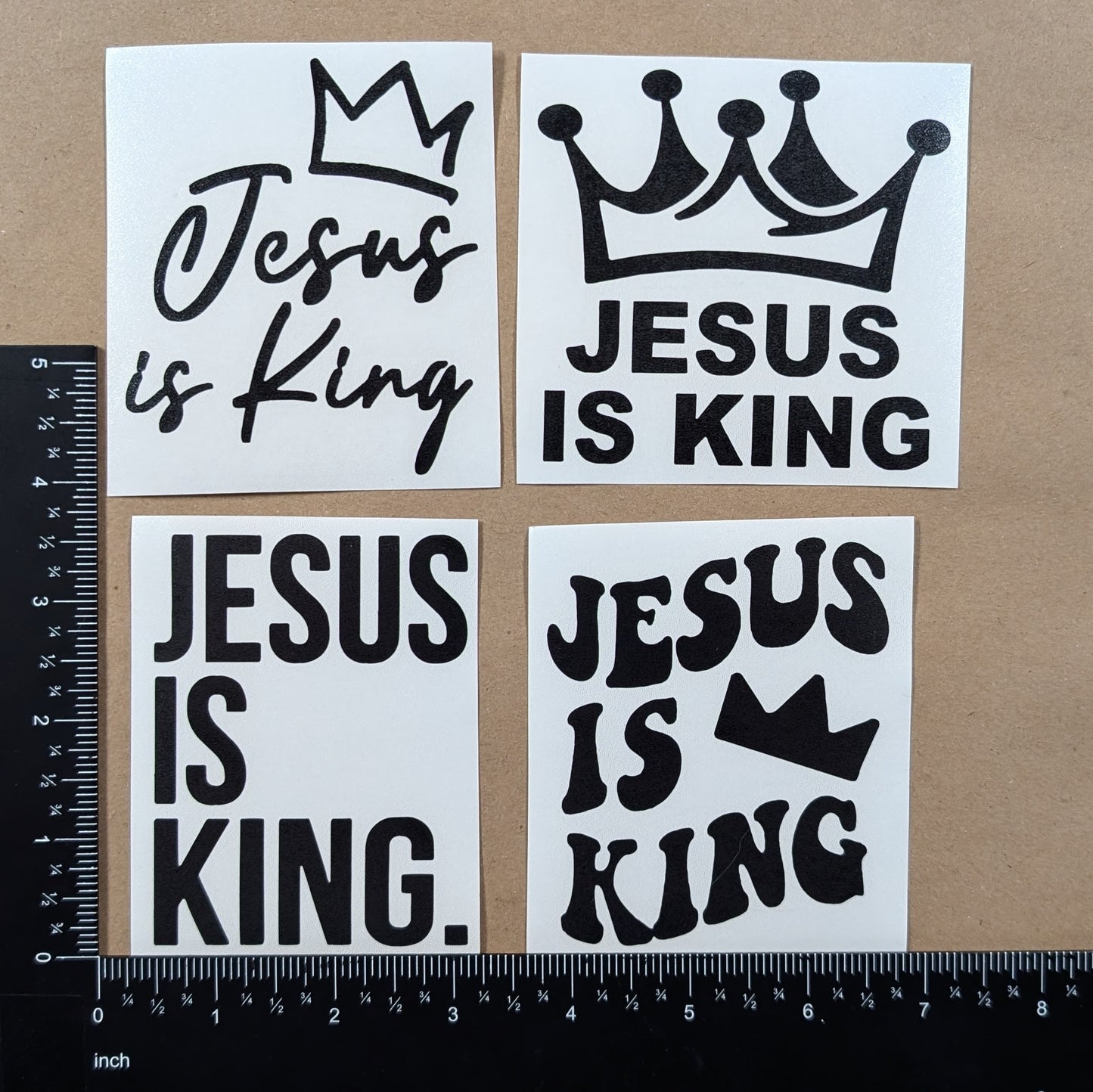 Jesus Is King Decal 4-Pack