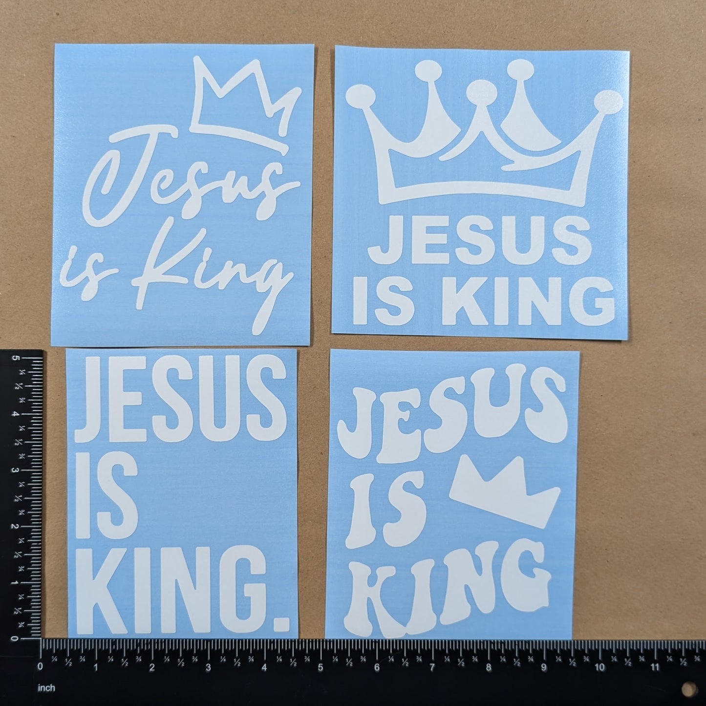 Jesus Is King Decal 4-Pack