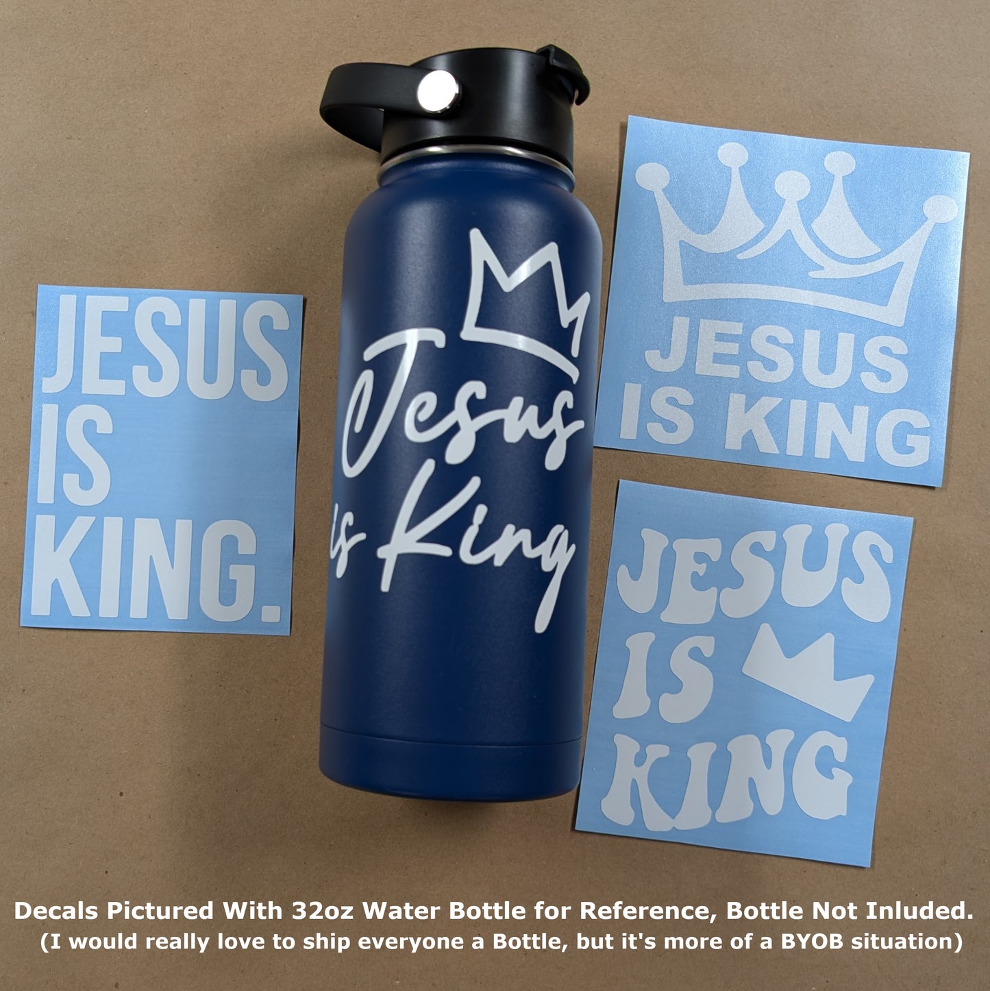 Jesus Is King Decal 4-Pack