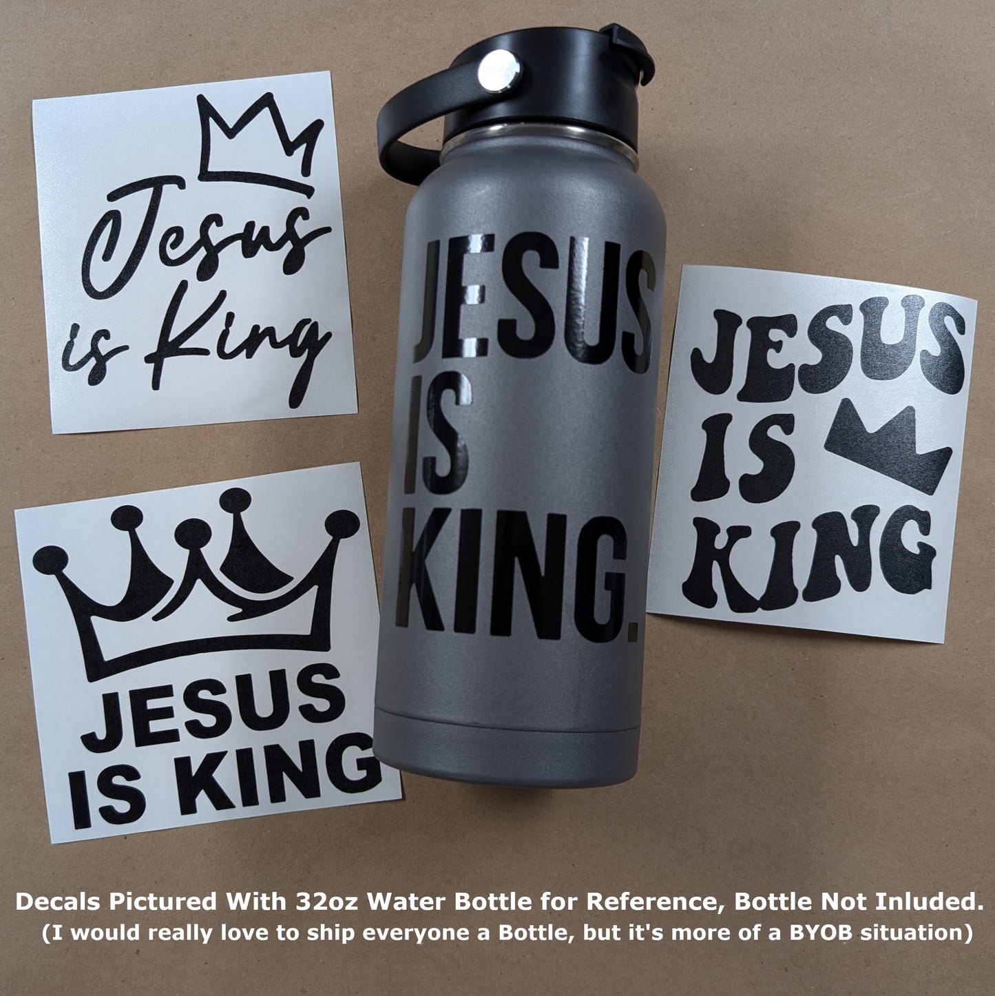 Jesus Is King Decal 4-Pack