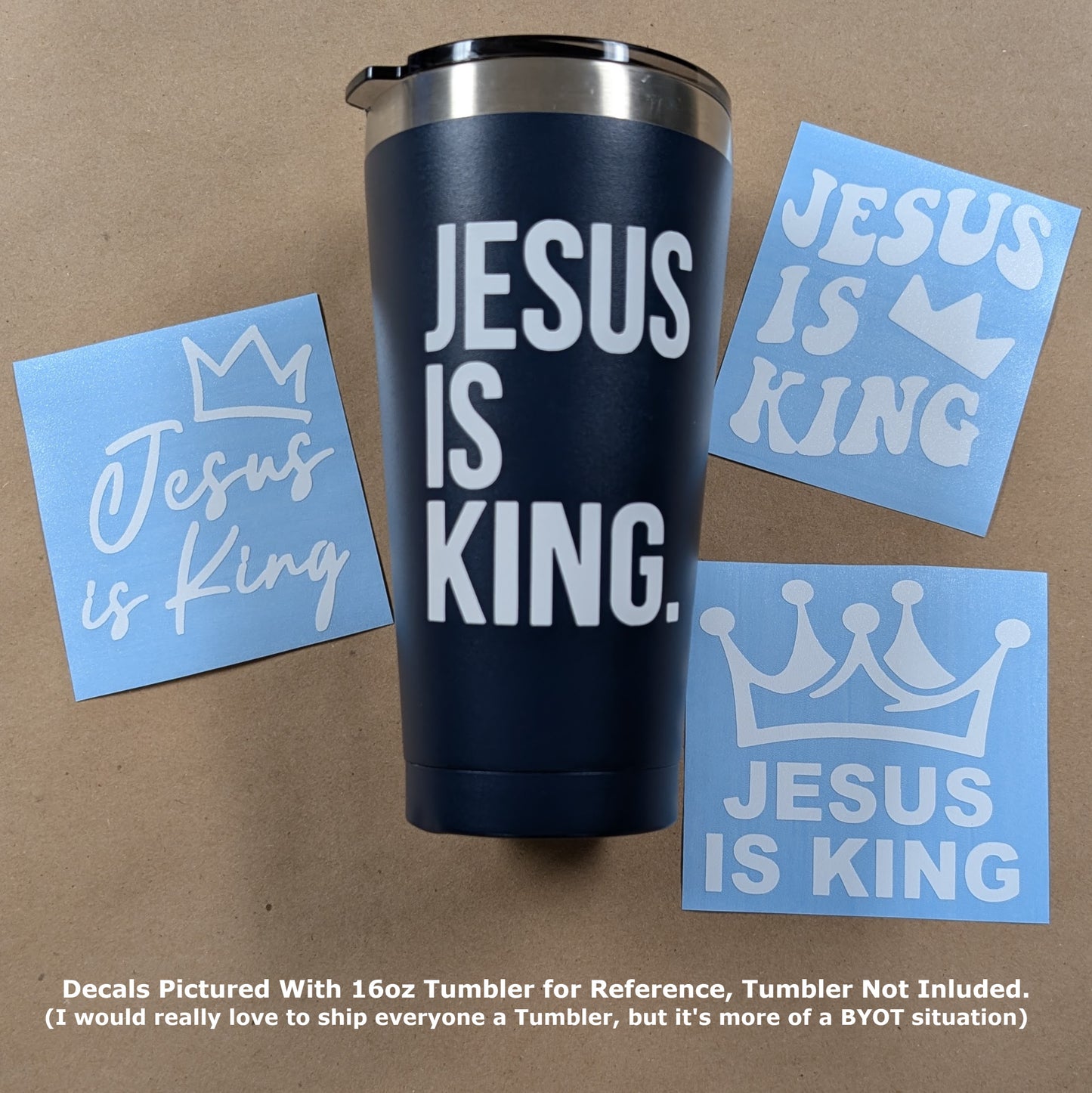 Jesus Is King Decal 4-Pack