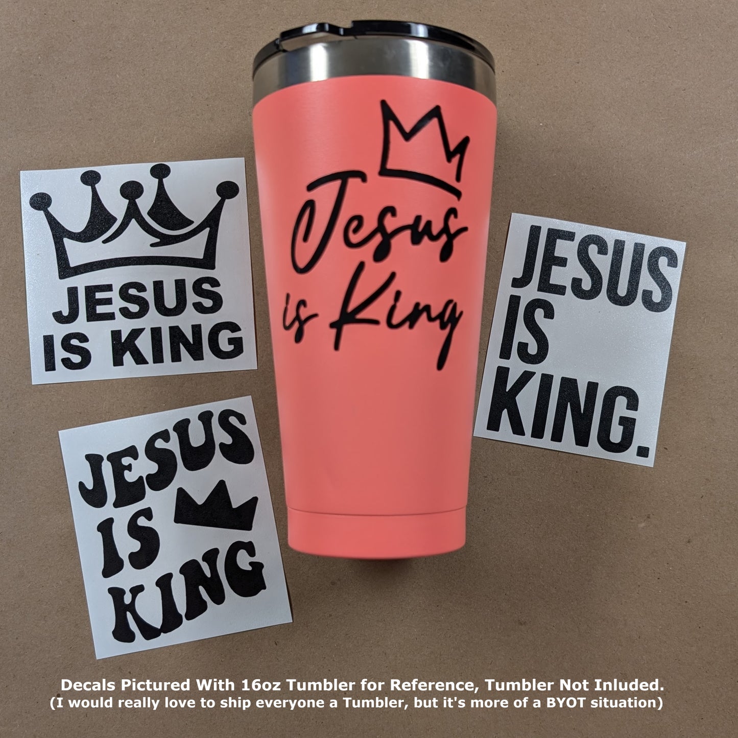 Jesus Is King Decal 4-Pack