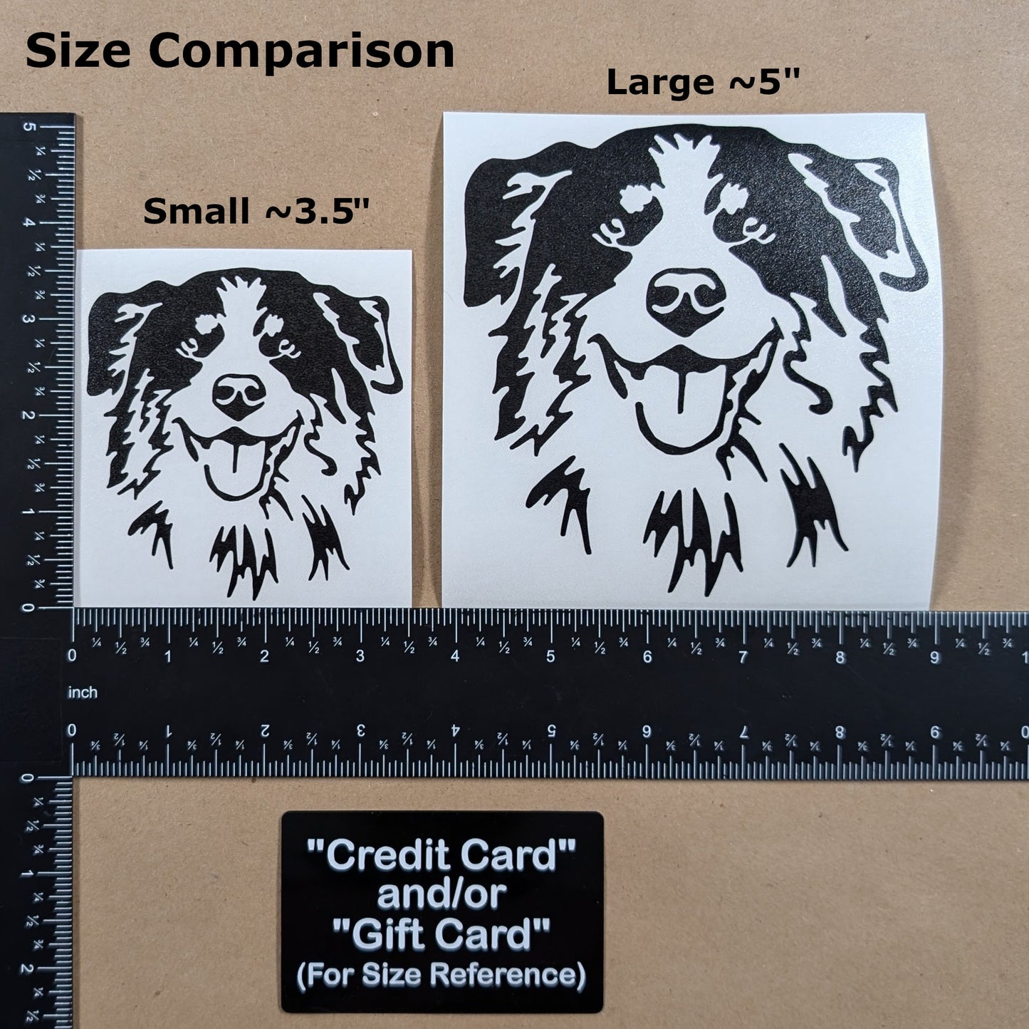 Australian Shepherd Decal 4 Pack