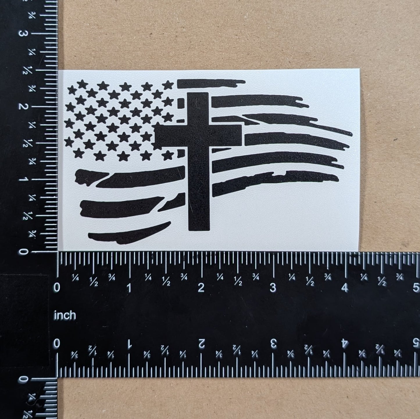 Flag Cross Decal 3-Pack