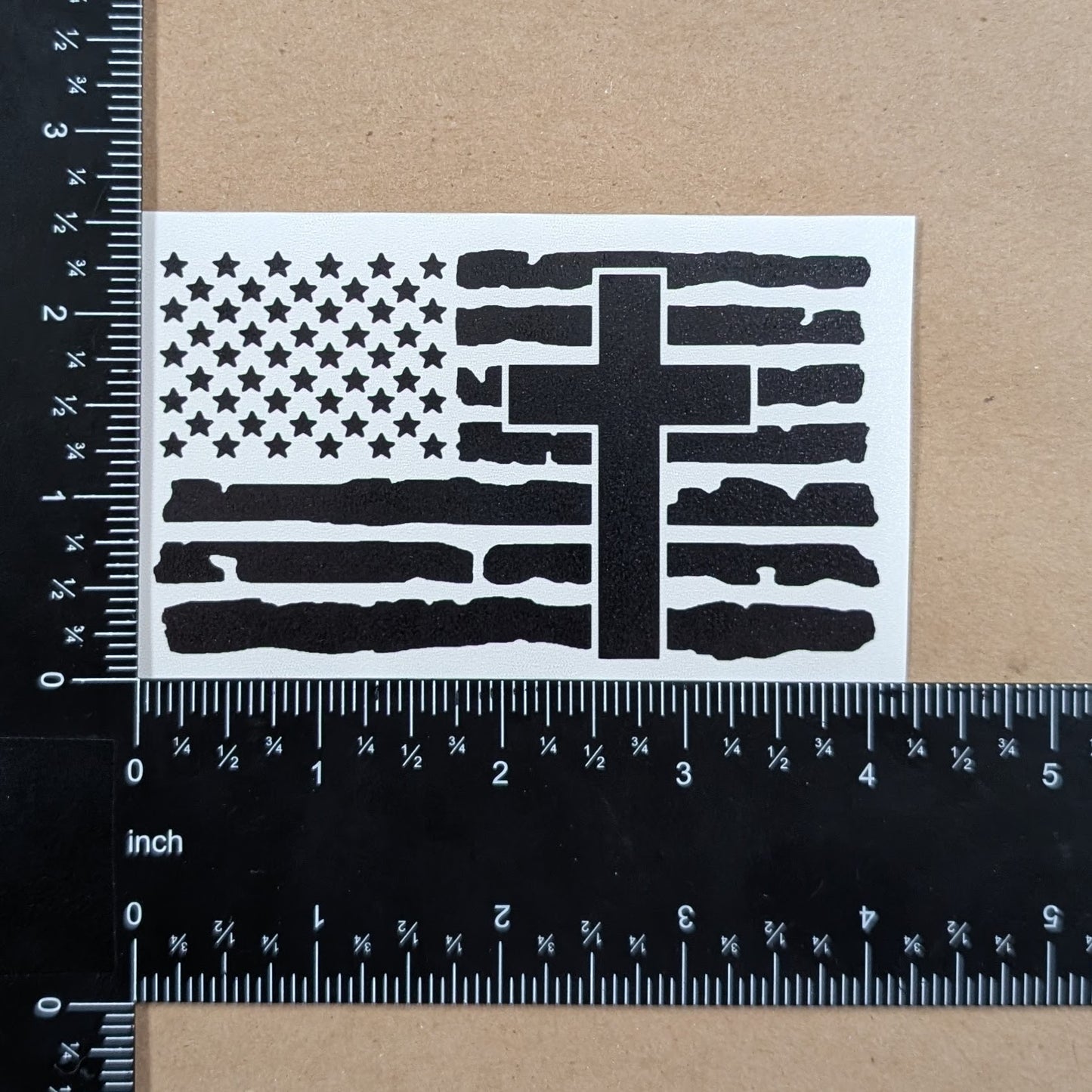 Flag Cross Decal 3-Pack