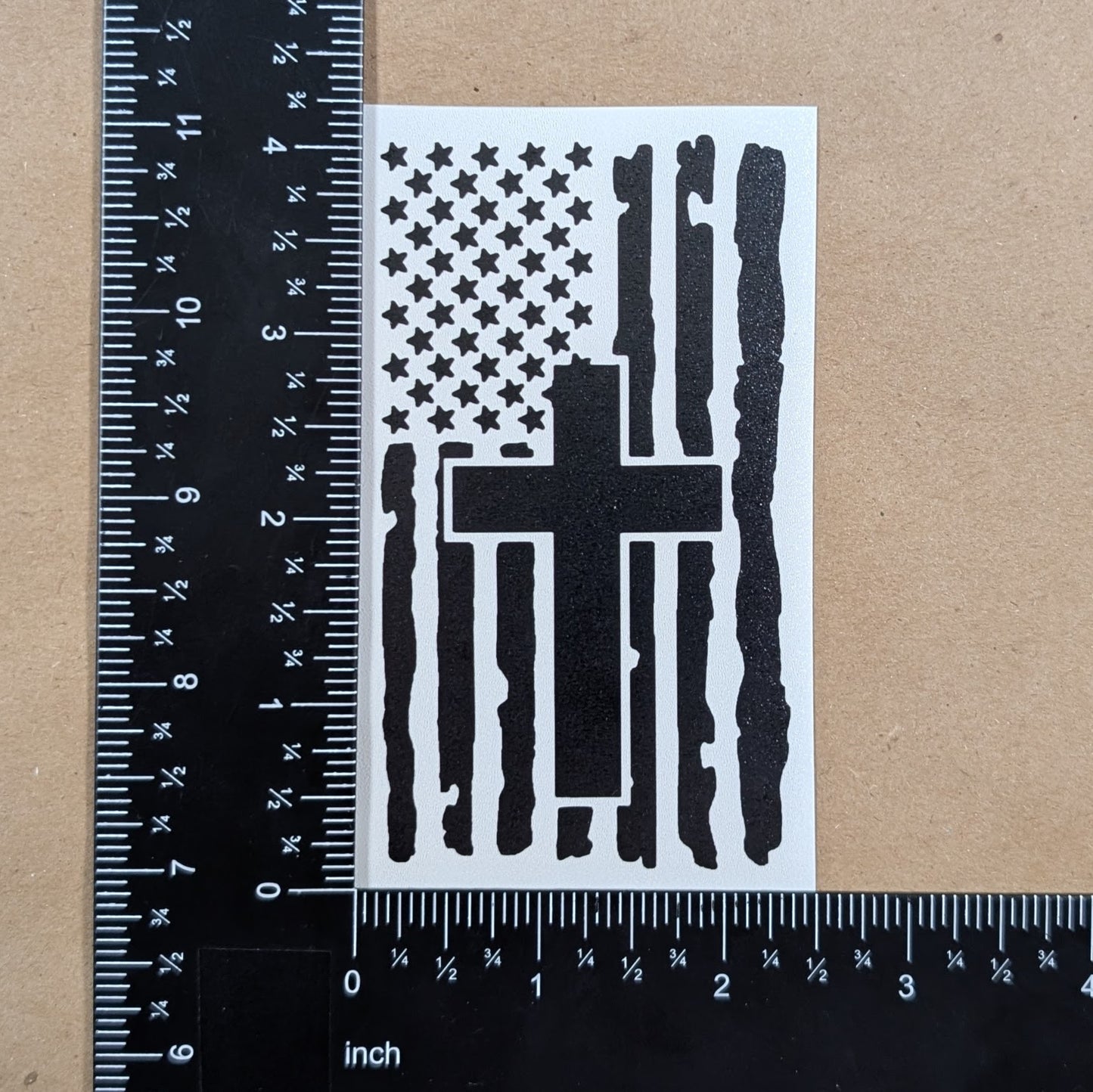 Flag Cross Decal 3-Pack