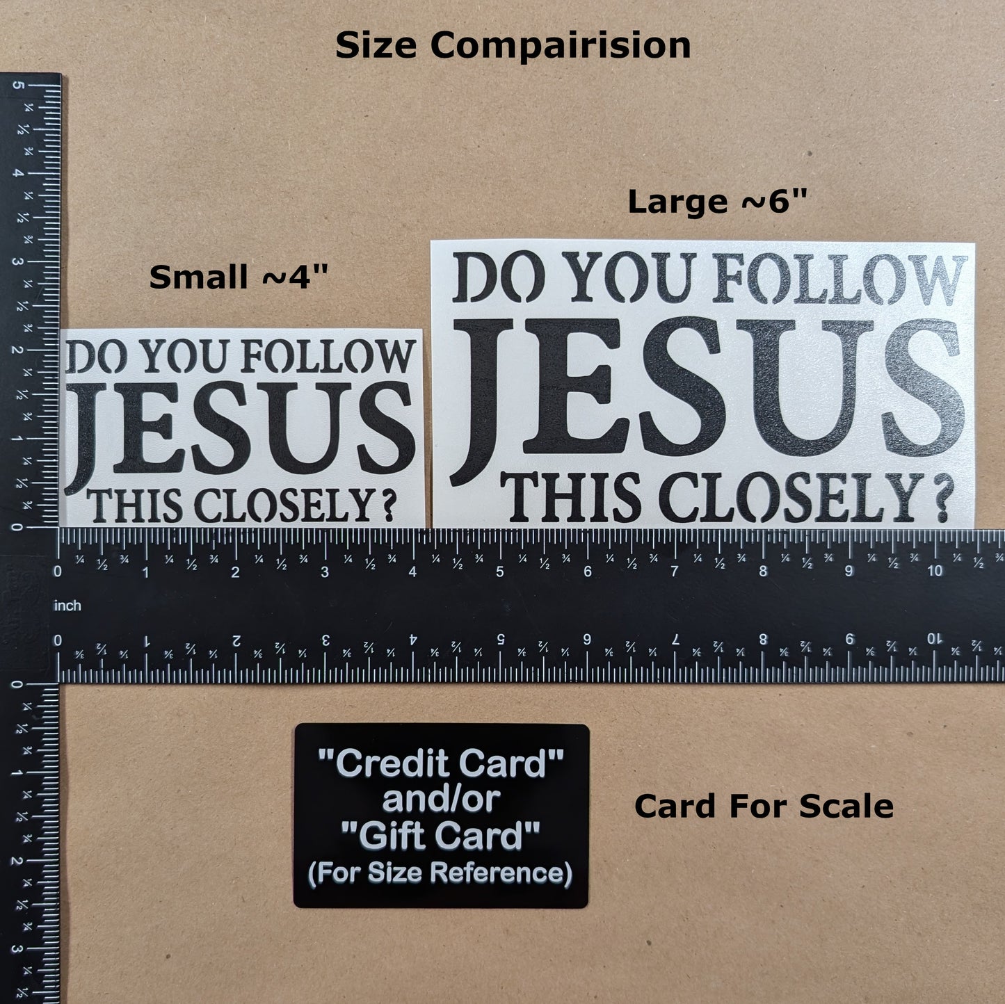 Do You Follow Jesus This Closely? Decal 4-Pack