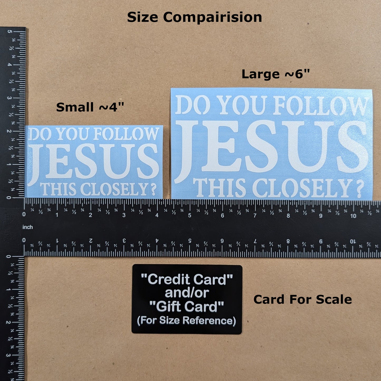 Do You Follow Jesus This Closely? Decal 4-Pack