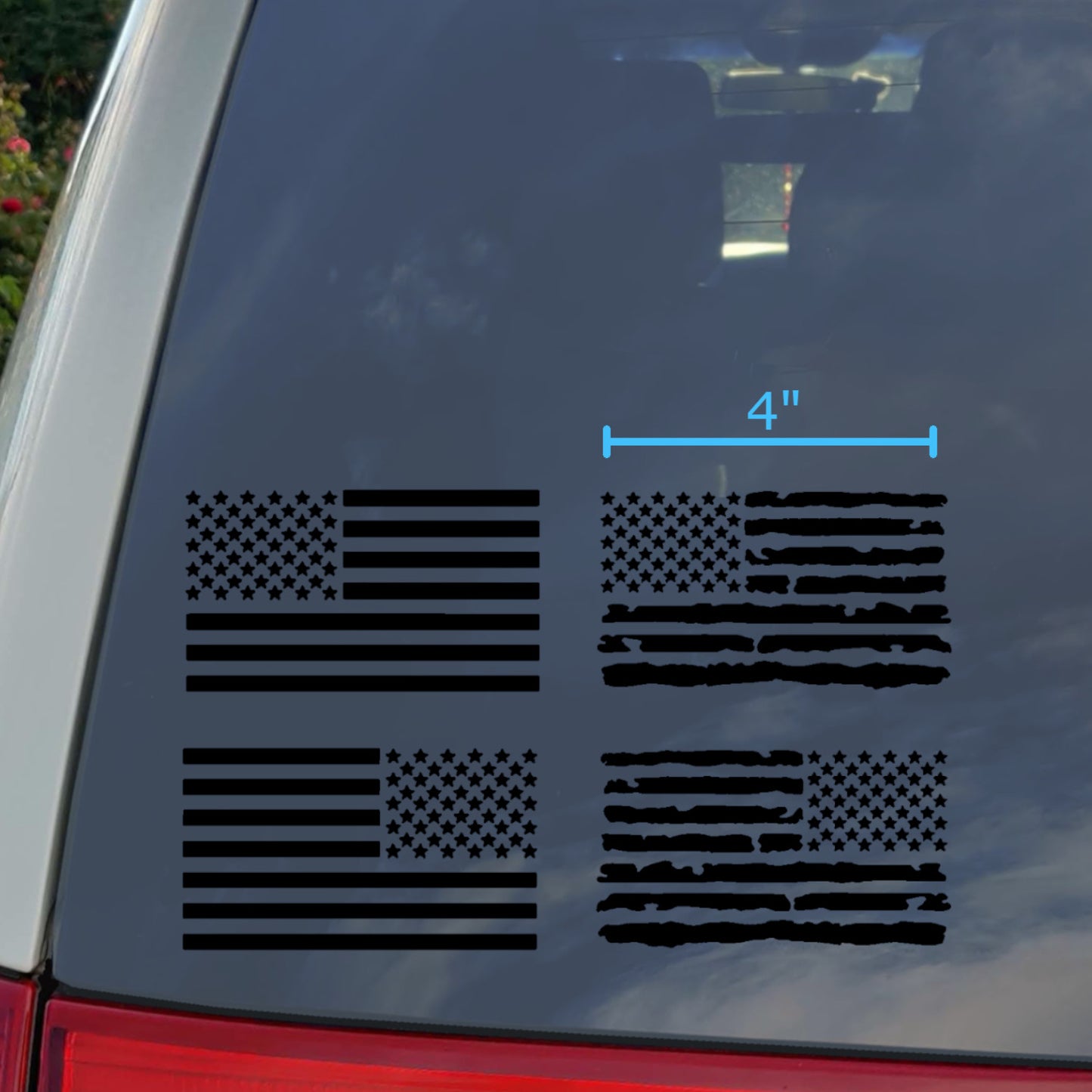 American Flag Decal 4 Pack