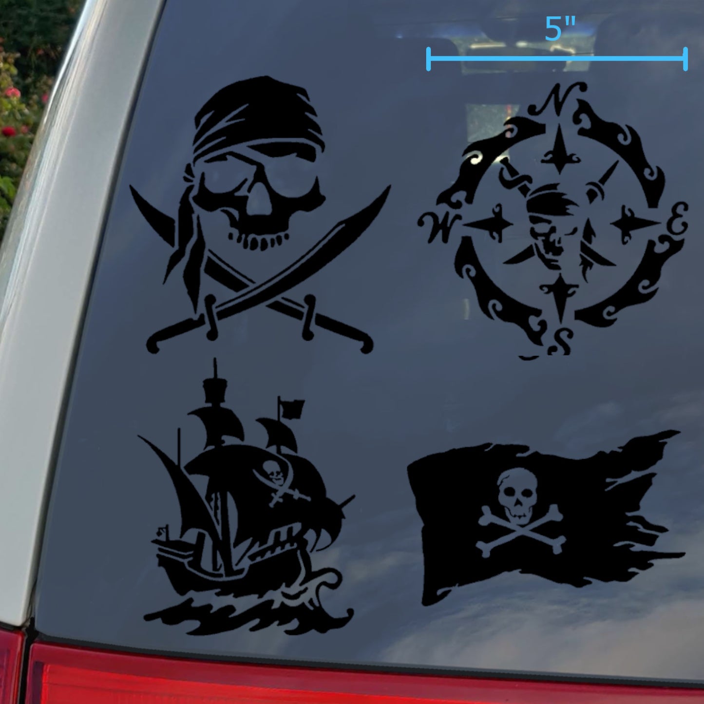 Pirate Decals 4 pack