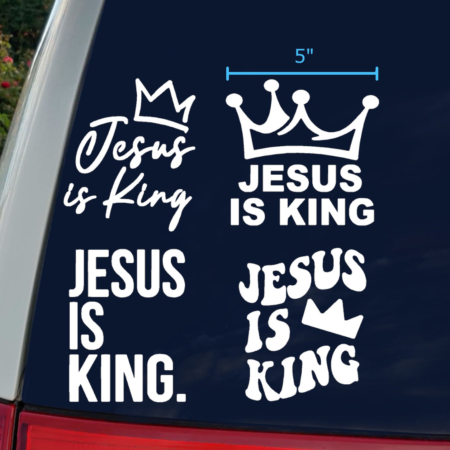Jesus Is King Decal 4-Pack
