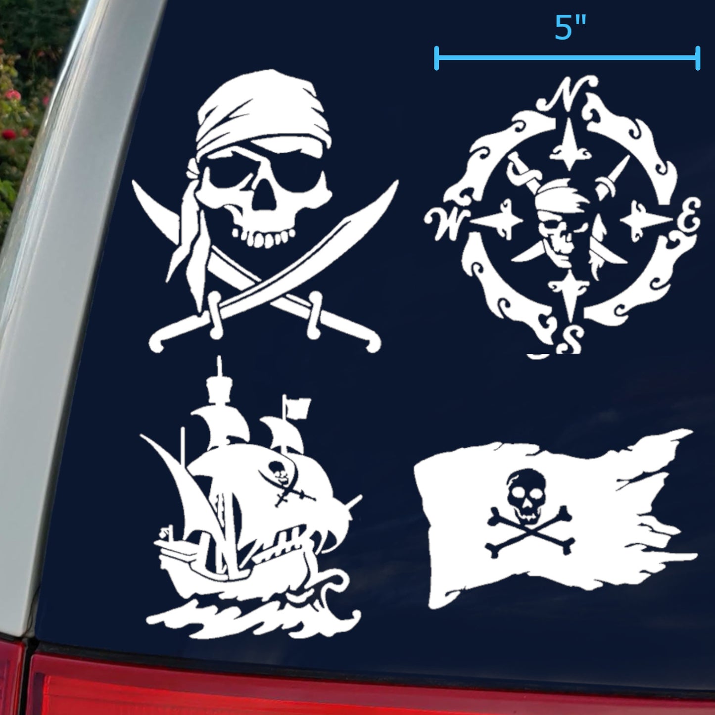 Pirate Decals 4 pack