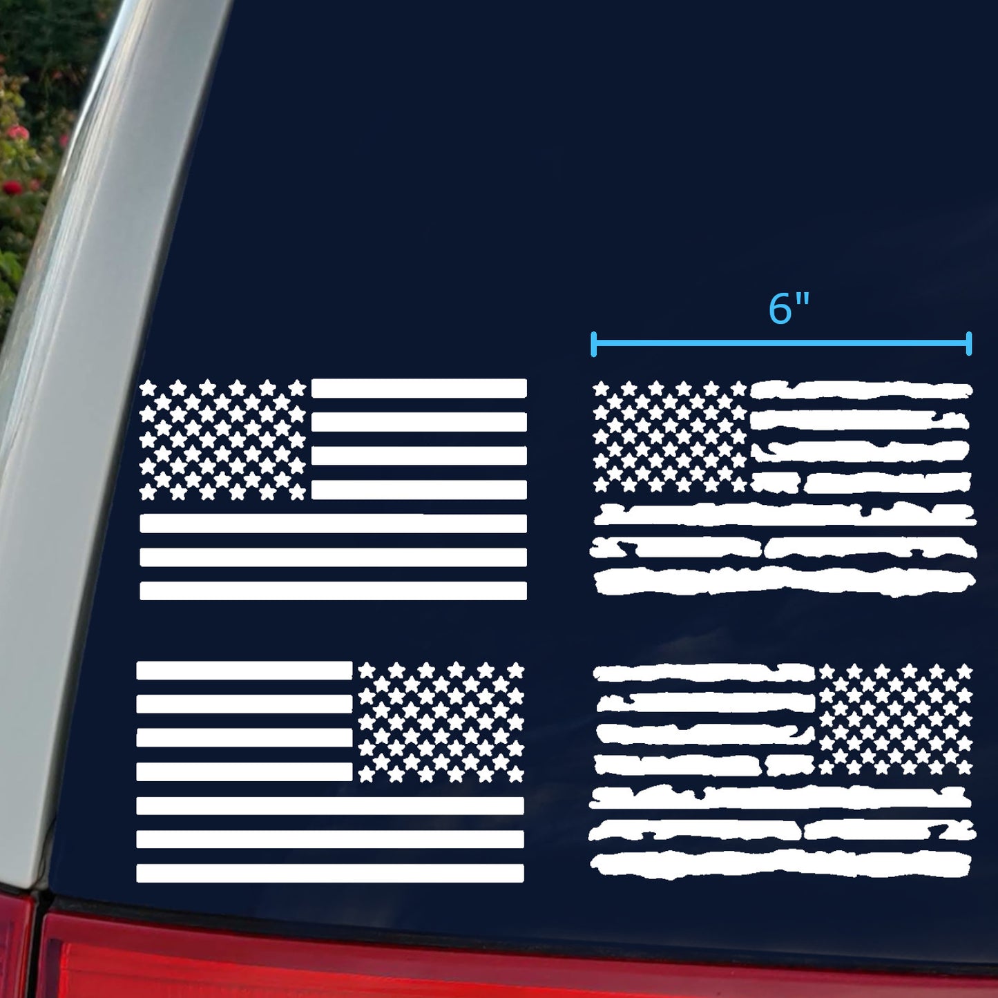 American Flag Decal 4 Pack