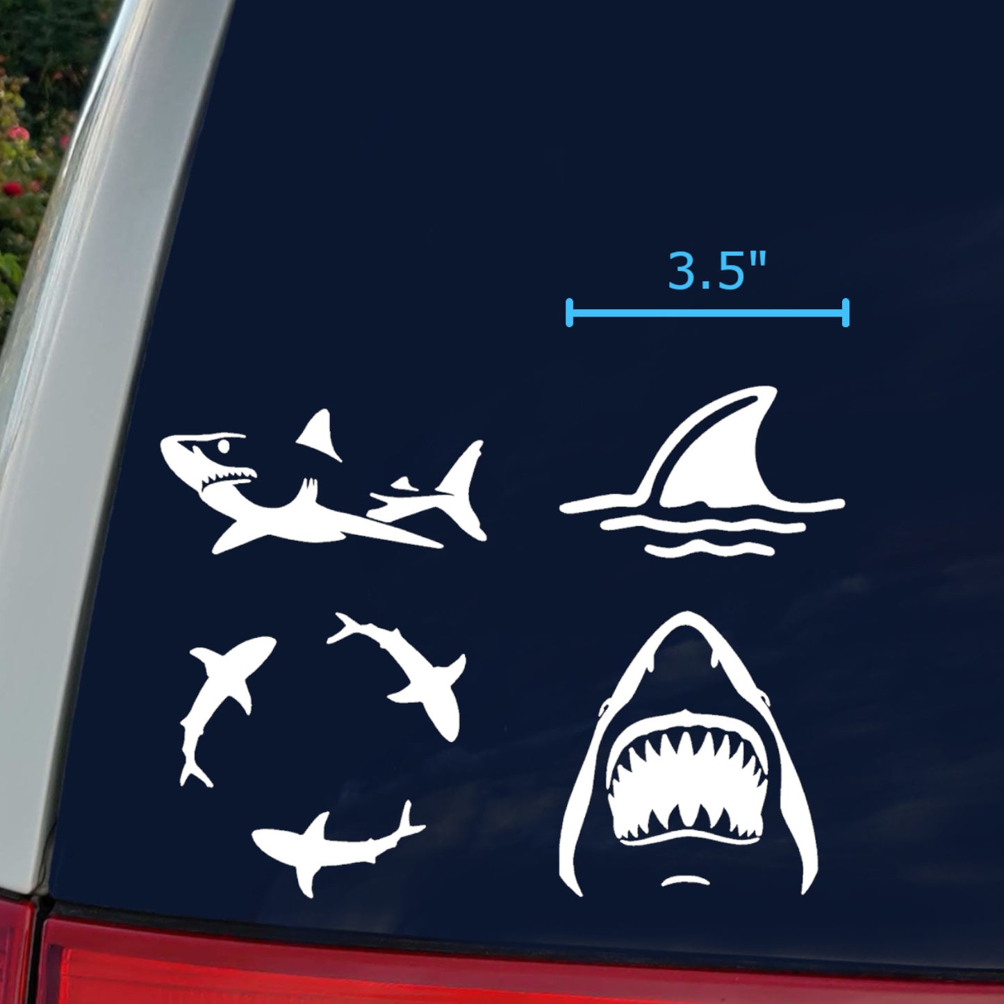 Shark Decal 4 Pack