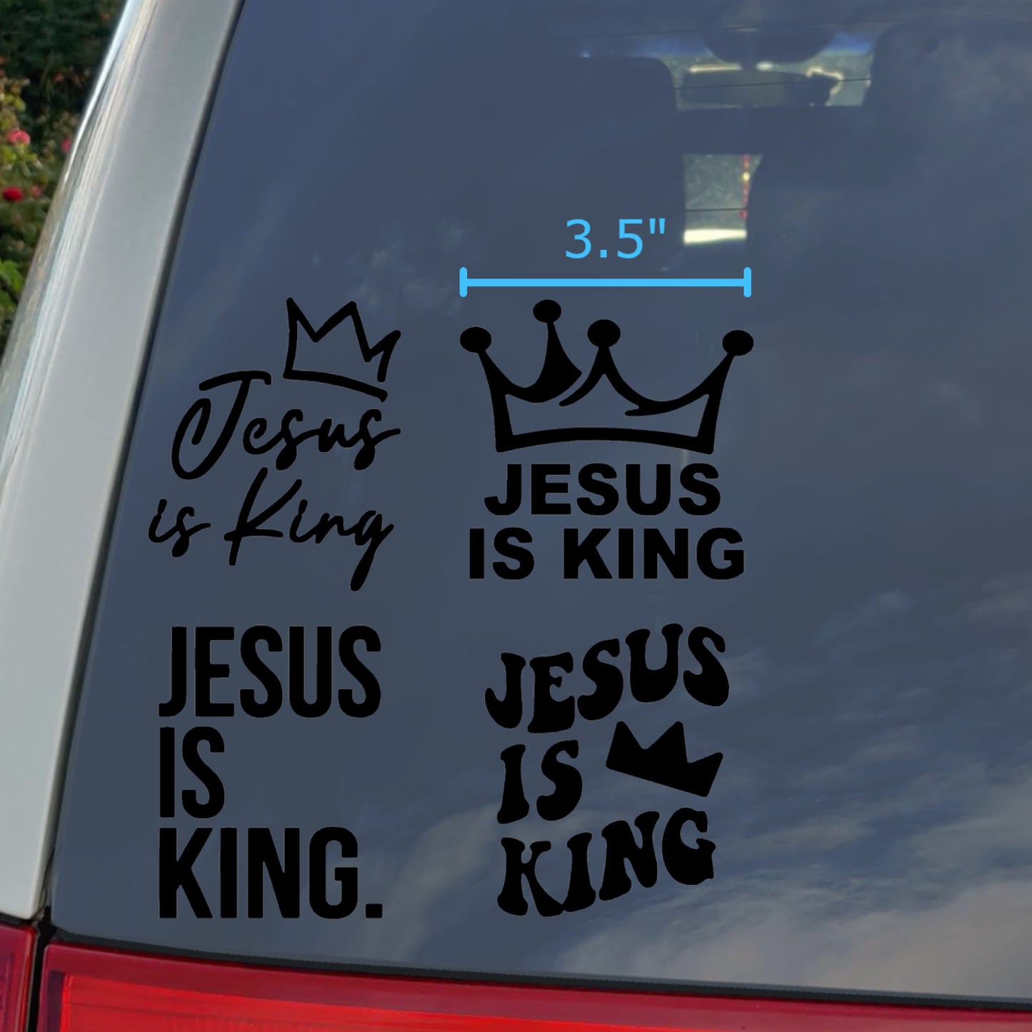 Jesus Is King Decal 4-Pack