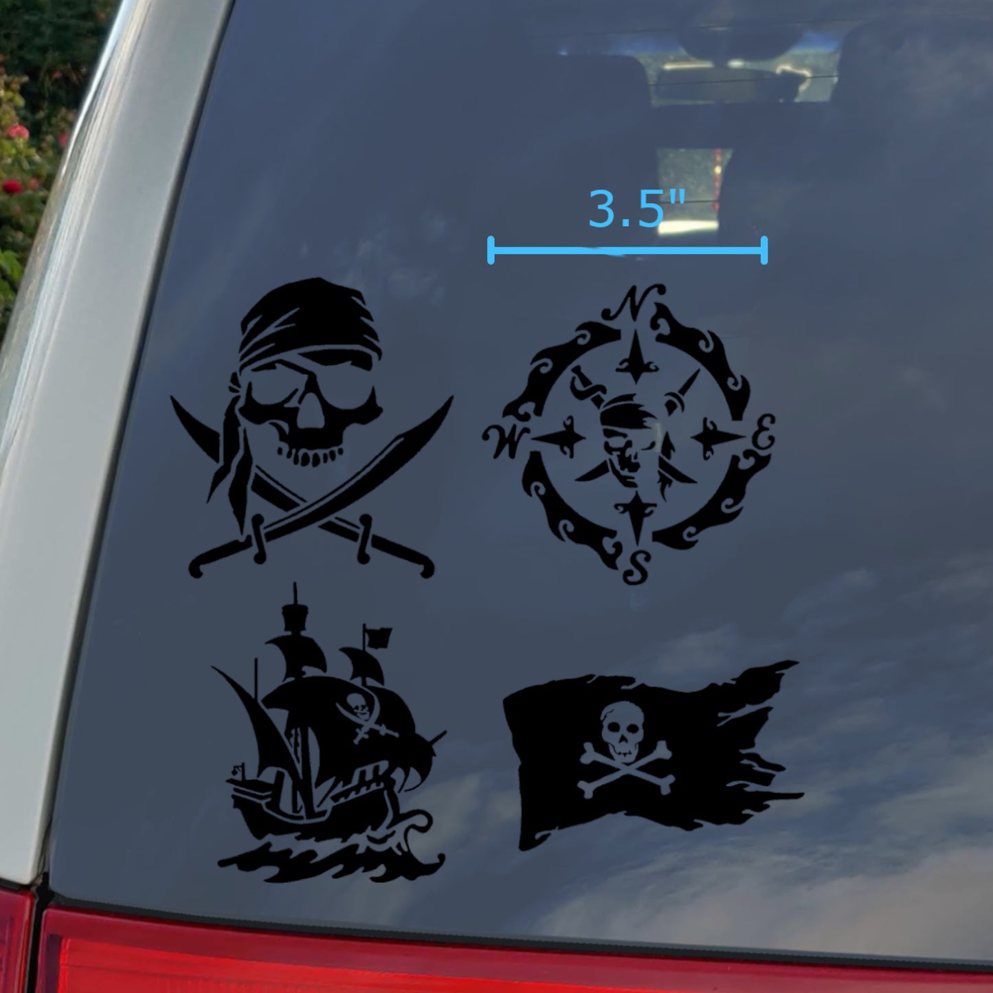 Pirate Decals 4 pack