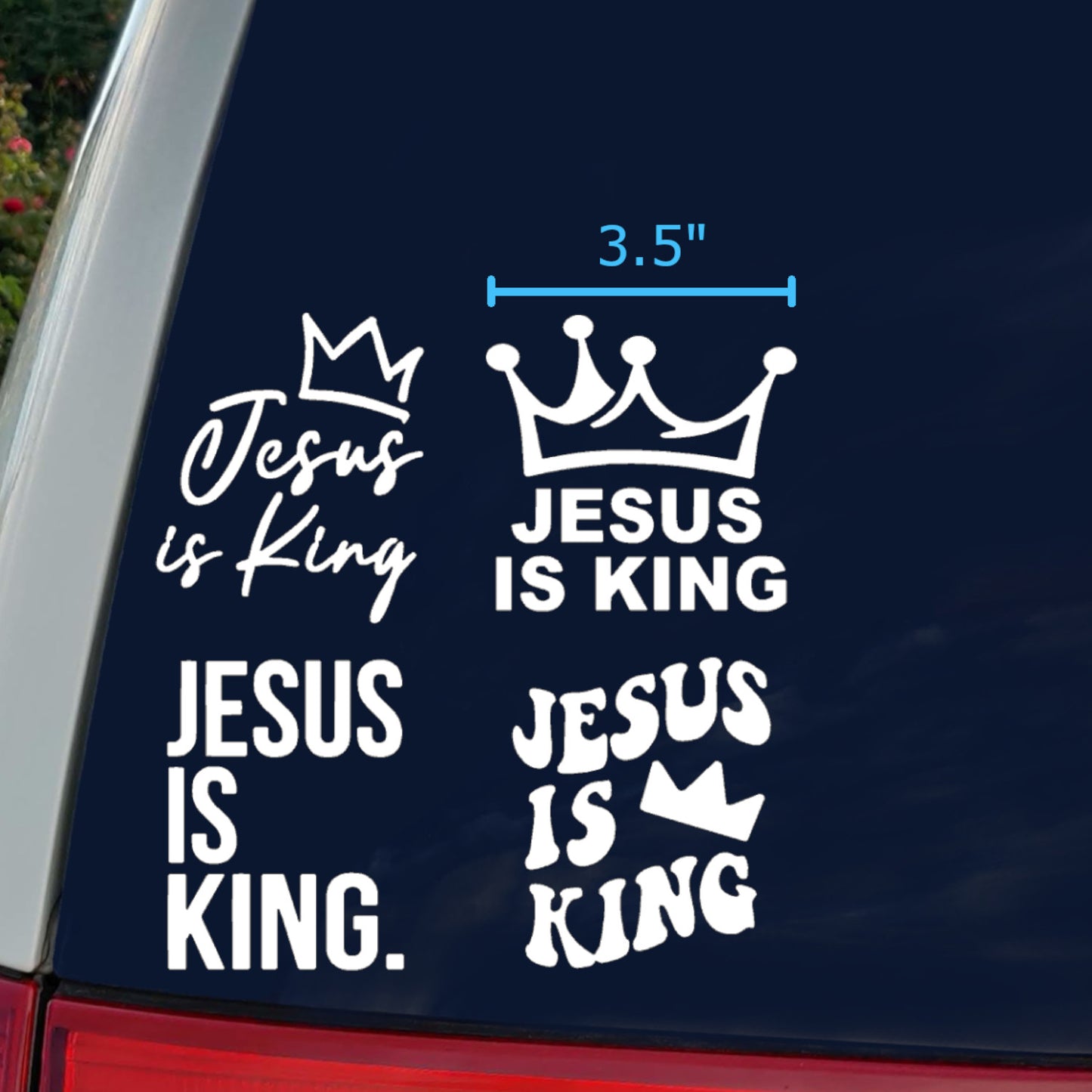 Jesus Is King Decal 4-Pack